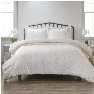Leaf Pattern 3-piece Duvet Cover Set - Full/Queen